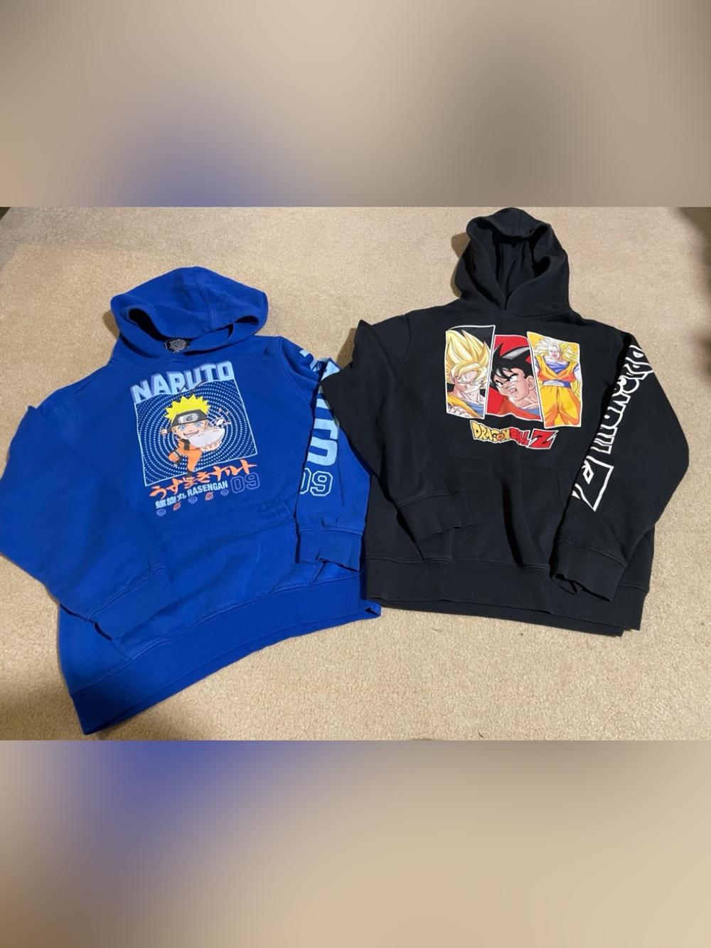 Naruto & Dragon Ball Z Graphic Youth Hoodies
